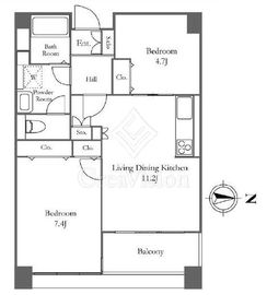 リバーシティ21イーストタワーズ2 704 間取り図