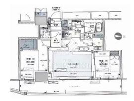 ブリリアタワー池袋West 15階 間取り図