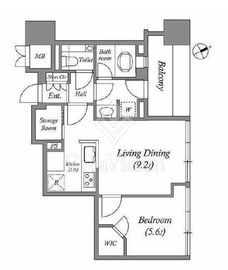 グランスイート麻布台ヒルトップタワー 6階 間取り図