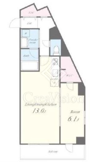 クローネ北千住 301 間取り図