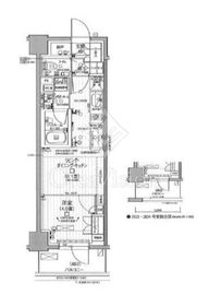 デュオステージ関内Ⅱ 2階 間取り図