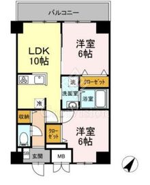 TRE LUCE横濱関内 203 間取り図