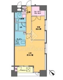 カスタリア銀座3 1306 間取り図
