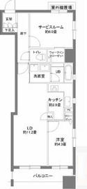 カスタリア人形町 403 間取り図
