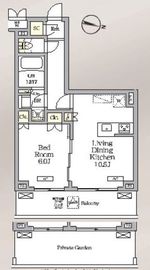 ミレーネ滝野川 101 間取り図