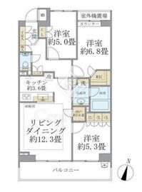 プラウド代々木初台 4階 間取り図