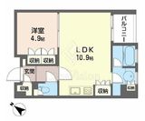 プライムメゾン銀座イースト 1309 間取り図