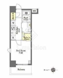 プライムメゾン森下 804 間取り図