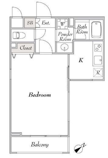 ミリアレジデンス桜新町 1階 間取り図