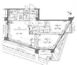 ルシェール赤坂 8階 間取り図