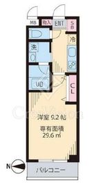 ウェスティング中野坂上 402 間取り図