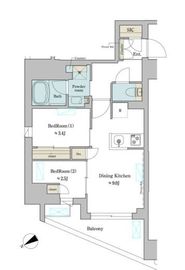 ブリリアイスト門前仲町 507 間取り図