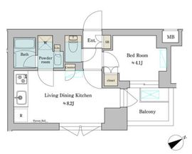 ブリリアイスト門前仲町 606 間取り図
