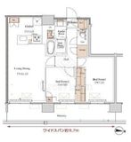 ブランシエスタ木場 1101 間取り図