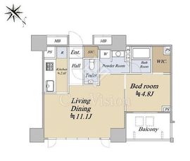 アトラス恵比寿景丘 7階 間取り図