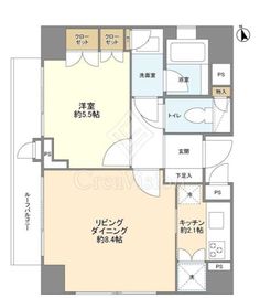 マートルコート恵比寿南 7階 間取り図