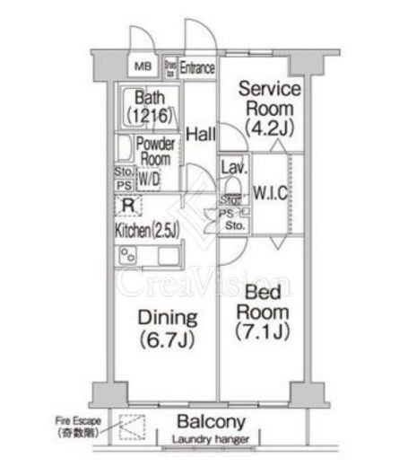 コンフォリア赤羽岩淵 404 間取り図