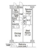 コンフォリア赤羽岩淵 604 間取り図