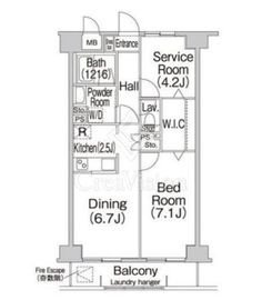 コンフォリア赤羽岩淵 604 間取り図