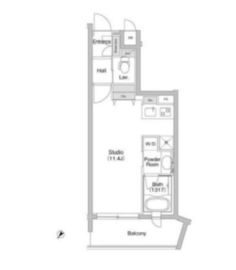 コンフォリア用賀 405 間取り図