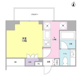 プレディアスタイル池上南WEST 410 間取り図