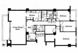 駒沢ガーデンハウス 2F2 間取り図
