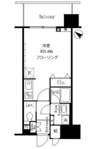 サンクレール荒川ブランガーデン 1213 間取り図