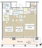 赤坂氷川町レジデンス 1408 間取り図