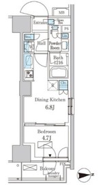 パークアクシス品川天王洲アイル 217 間取り図