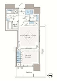パークシティ中野ザタワーブリーズ 18階 間取り図