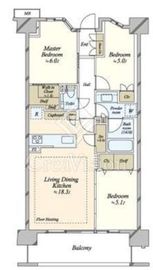 パークホームズ上板橋 5階 間取り図