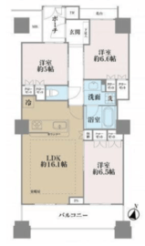 ヴィナシス金町タワーレジデンス 37階 間取り図
