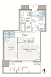 パークシティ中野ザタワーブリーズ 7階 間取り図