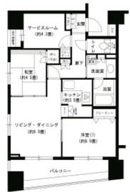パークキューブ浅草田原町 1302 間取り図