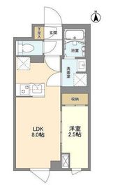 ウェルスクエア中野坂上Ⅱ 302 間取り図