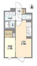 ウェルスクエア中野坂上Ⅱ 303 間取り図