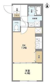 ウェルスクエア中野坂上Ⅱ 104 間取り図
