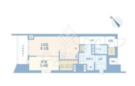 ルジェンテ小石川播磨坂 1階 間取り図