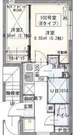 ラヴィエール秋葉原 102 間取り図