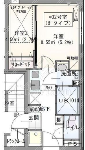 ラヴィエール秋葉原 302 間取り図