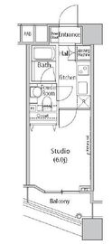 ファーストリアルタワー新宿 416 間取り図