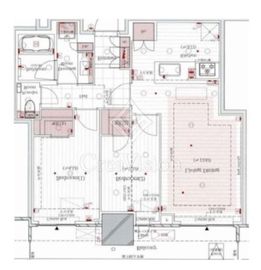 ブランズタワー芝浦 19階 間取り図