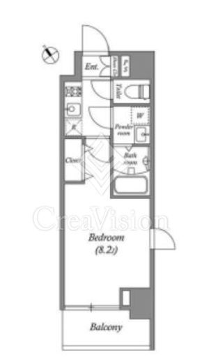 グランパセオ田端 A603 間取り図