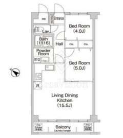 コンフォリアたまプラーザ 408 間取り図