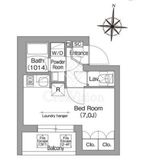 コンフォリア・リヴ南品川 423 間取り図
