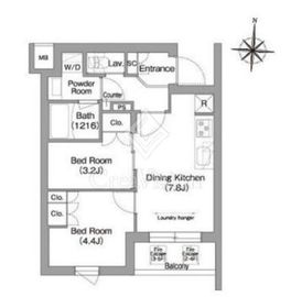 コンフォリア・リヴ南品川 427 間取り図