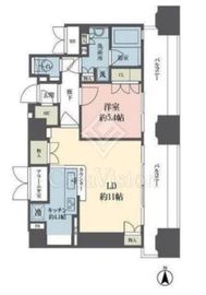 ルネ新宿御苑タワー 1504 間取り図