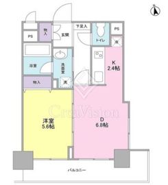 ルモン代官山 4階 間取り図