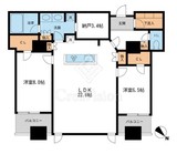 メトロタワー山下町 1702 間取り図