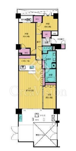 ザ・パークハウス代々木大山レジデンス 1階 間取り図
